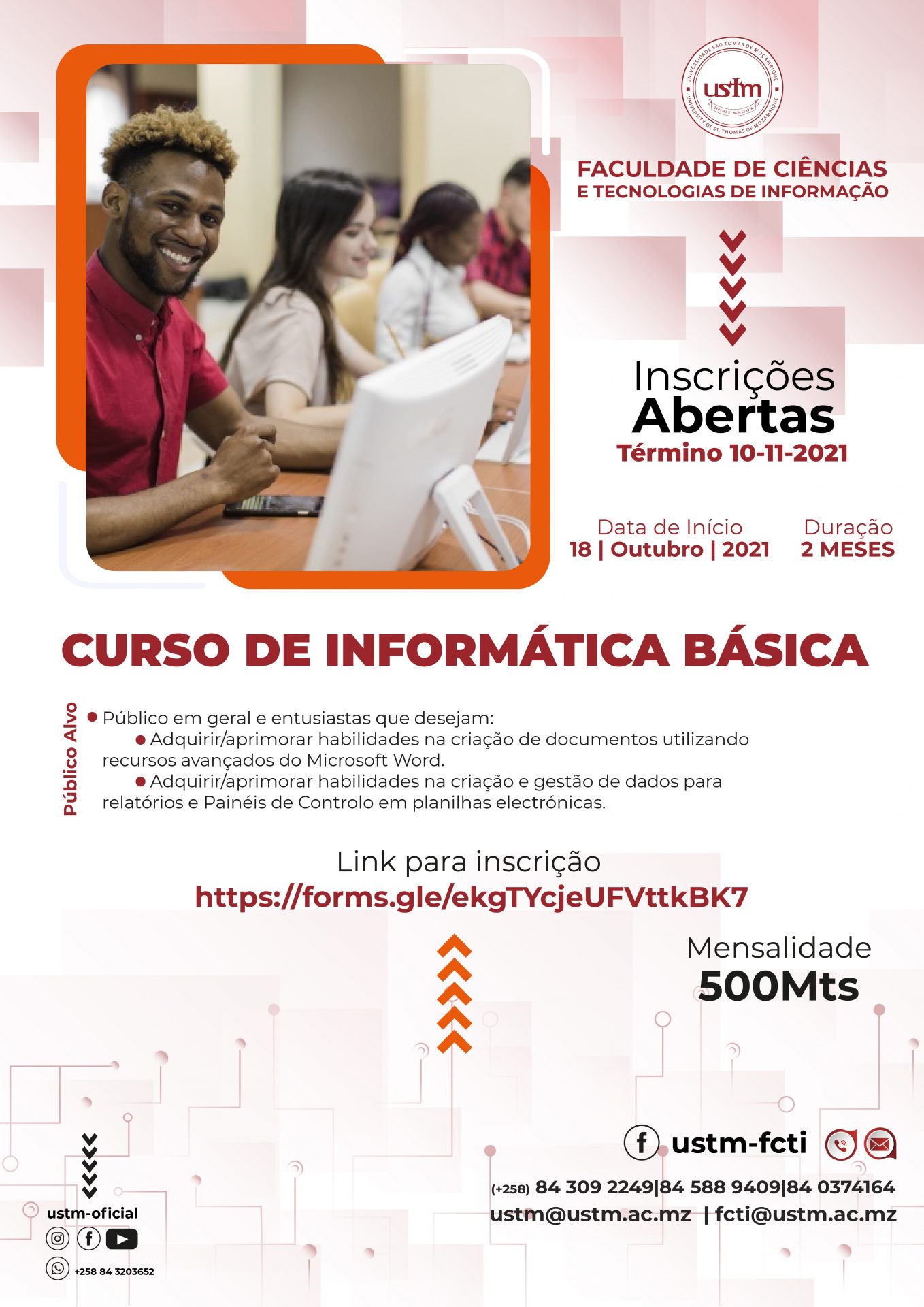 Cursos de curta duração – 2º edição 2021 – FCTI